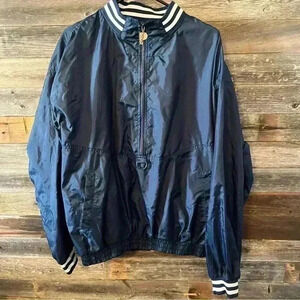 Vintage Pro Player Half Zip Pull Over Windbreaker Large
